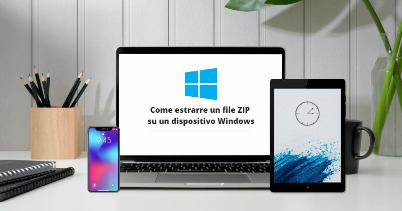 Come estrarre un file ZIP su un dispositivo Windows: